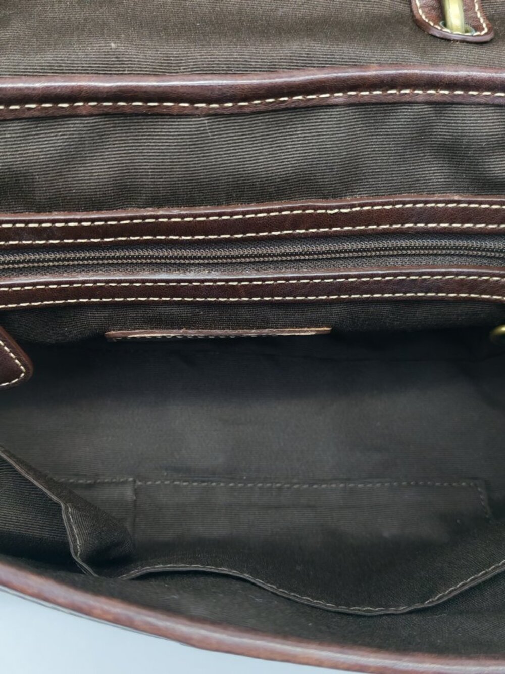 Coach Soho Signature Canvas Suede Buckle Flap Satchel Handbag Brown Studded Y2K - Picture 10 of 15
